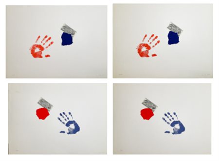 Giulio Turcato Lotto composto da quattro litografie a colori, due soggetti diver