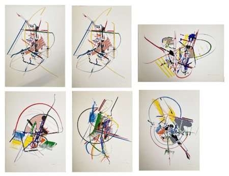 Edoardo Franceschini sei serigrafie a colori
cm 70x50
firmate e numerate in bass