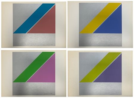 CHIN HSIAO quattro serigrafie a colori
cm 49,5x69,8
firmate e numerate in basso