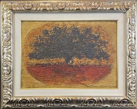 ANTONIO MINEZZI "Albero" 
tecnica mista su carta
cm 34x50
firmata in basso al ce