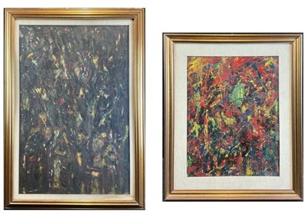 Helmy
Due dipinti ad olio su compensato e tela intitolati "Duomo, Milano" e "Se