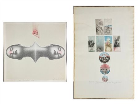 Virgil Nevjestic - Omar Galliani
Un acquaforte e una litografia di soggetto e m