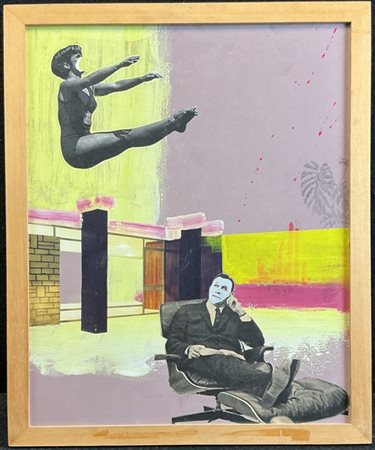 Paolo De Biasi "Try this at Home" 2008
acrilico e collage su cartoncino
cm 50x40