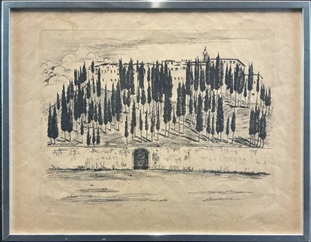 Ardengo Soffici "W la fi, W la libertà" 
ceramolle
(lastra cm 38x49; foglio cm 4