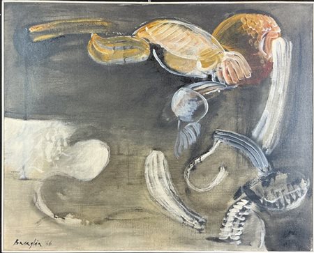 Vittorio Basaglia "Pannocchie" 1966
tempera su tela
cm 73x92,5
firmato e datato