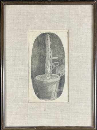 Luigi Bartolini "Vaso" 1936
acquaforte
lastra cm 20x11
firmato e datato in lastr