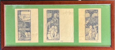 Alberto Martini "Le tre età" 1897
matita su carta (trittico)
cm 21x15 circa cad.