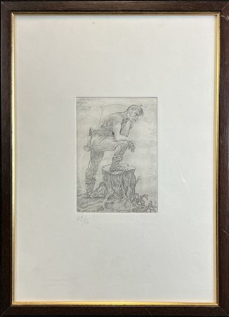 Alberto Martini "Il malcontento - Parabola dei lavoratori" 1936 (1974)
acquafort