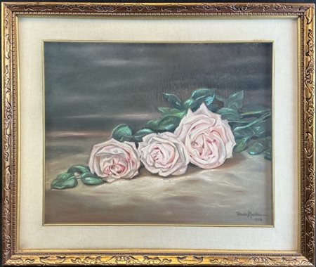 Alberto Martini "Rose" 1914
pastello su cartone
cm 47x54
firmato e datato in bas