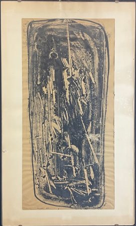 Umberto Milani "Senza titolo" 1955
tecnica mista su carta
cm 70x35
firmata e dat