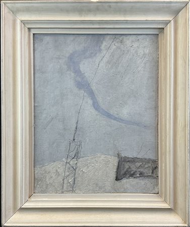 Mario Raciti "Antenna" 1965
olio su tela applicata su compensato
cm 50x40
firmat
