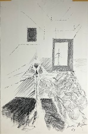 Cesare Peverelli "Senza titolo" 1965
pastello su carta
cm 55x37
firmato e datato