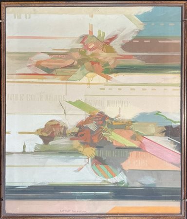 Fernando De Filippi "Senza titolo" 1966
olio su tela
cm 80x70
firmata, titolata