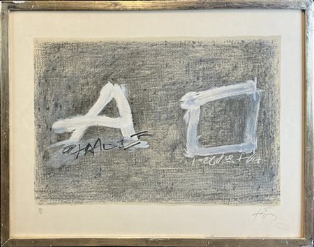 Antoni Tapies "A Cortazar" 1979
litografia
cm 53x69
firmata e numerata 63/75 in