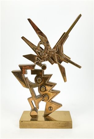 Umberto Mastroianni "Senza titolo" 
scultura - multiplo in bronzo dorato
h cm 32