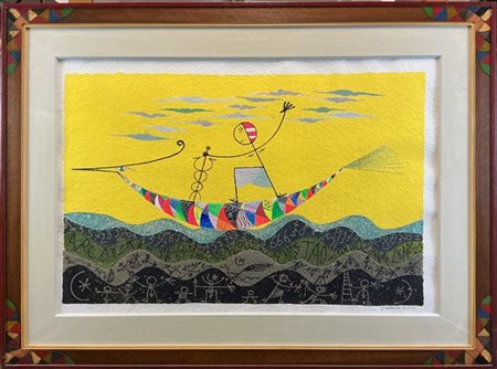 Meloniski da Villacidro "Senza titolo" 1993
tecnica mista su carta
cm 65x96
firm