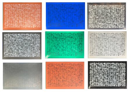 ANTONIO PARADISO Undici serigrafie su carte diverse
cm 49,5x69,5
firmate e numer