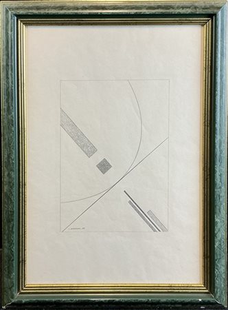 Luigi Veronesi "Senza titolo" 1979
matita su carta
cm 47x32
firmato e datato 79