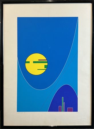 Luigi Veronesi "Senza titolo" 1978
litografia a colori
cm 69x49
firmata, datata