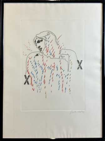 Tano Festa "Senza titolo" 
serigrafia a colori
cm 69x49
firmata e numerata 47/12