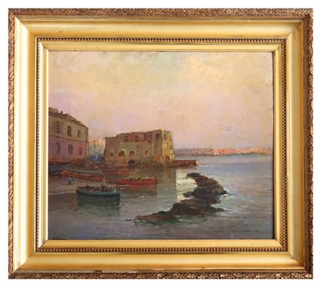 Antonio Madonna (Torre del Greco, 1919 - 2010), Veduta di palazzo Donn'Anna