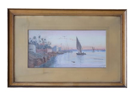Artista orientalista del XIX secolo, Luxor