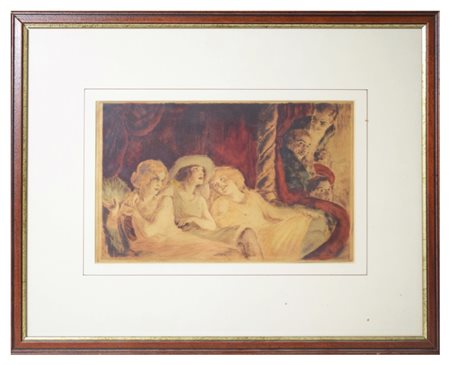 Prihoda Isrvan (1891-1956) Paholyban (nella loggia)
