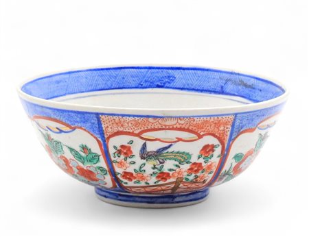 Ciotola in maiolica policroma