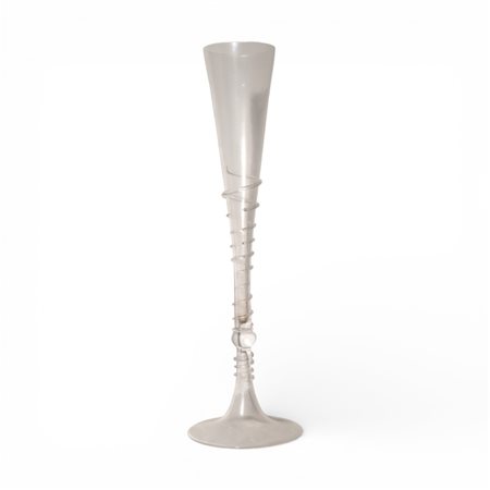Grande flute in vetro di Murano