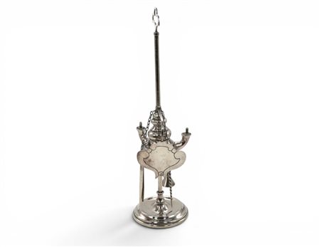 Piccola lucerna da tavolo in argento sterling