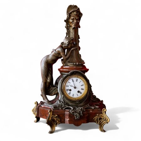Orologio in metallo brunito