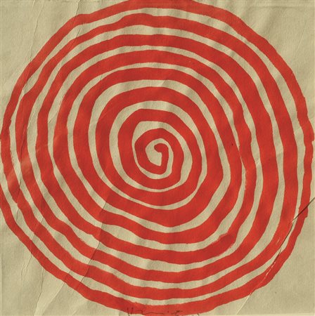 HSIAO CHIN Senza titolo Anni Settanta Acrilico su carta 25x25 cm Firmato in...