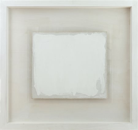 ANGELO SAVELLI New York 1970 Acrilico su tela, Plexiglass 85x79 cm Al retro:...