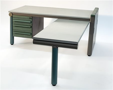 Michele De Lucchi (1951) e Ettore Sottsass (1917-2007) Scrivania con ripiano per