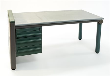 Michele De Lucchi (1951) e Ettore Sottsass (1917-2007) Scrivania con stipo a tre