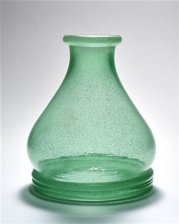 Seguso Vetri d'Arte (Attribuito)
Campana paralume in vetro soffiato verde a boll