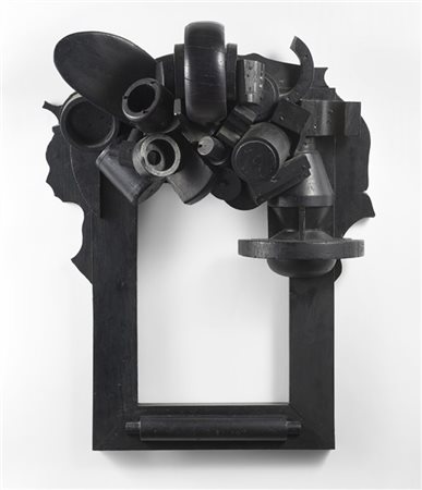 José Abad "Omaggio al barocco (specchio)"
Scultura astratta in legno verniciato