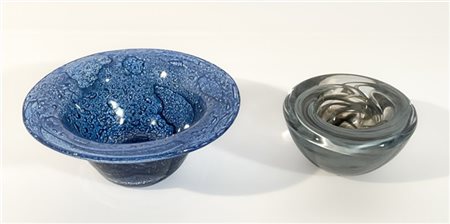 Coppa in vetro soffiato della serie "Efeso", esecuzione Barovier e Toso. Murano
