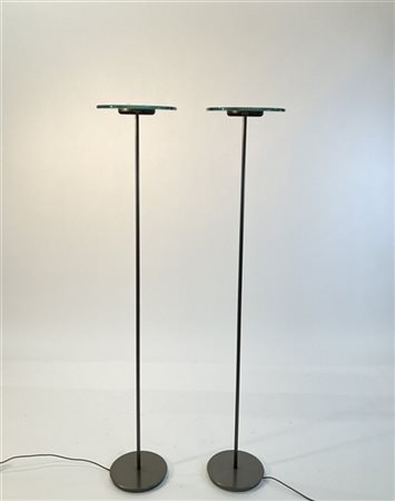Franco Bettonica (1927-1999) e Mario Melocchi (1931-2013) Coppia di lampade da t