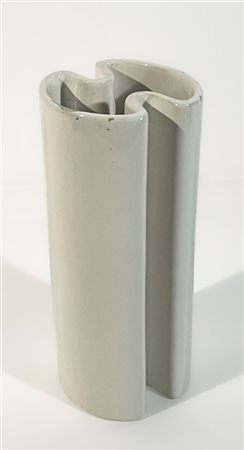 Angelo Mangiarotti Vaso. Produzione Danese, Milano, anni '70. Ceramica smaltata