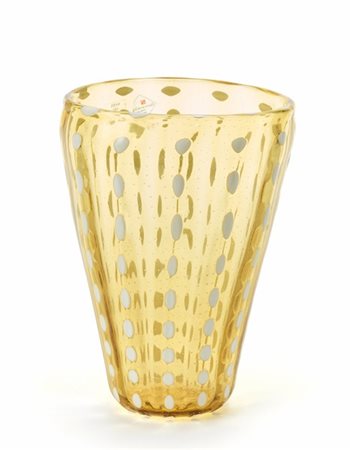 Franco Raggi Vaso modello "Bollibolle". Esecuzione Barovier & Toso, Murano, 1995