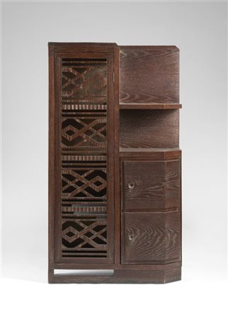 Pier Luigi Colli Mobile contenitore libreria. Torino, anni '30. Legno di rovere