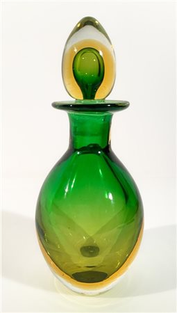 Seguso Vetri d'Arte (Attribuito)
Piccola bottiglia con tappo. Murano, anni '50.