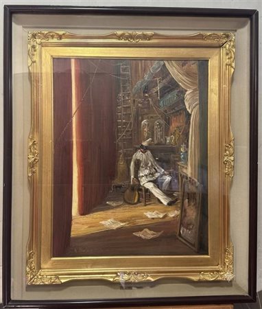 Antonio Martucci - Dipinto olio su tavola, periodo XX secolo, scuola Italiana...