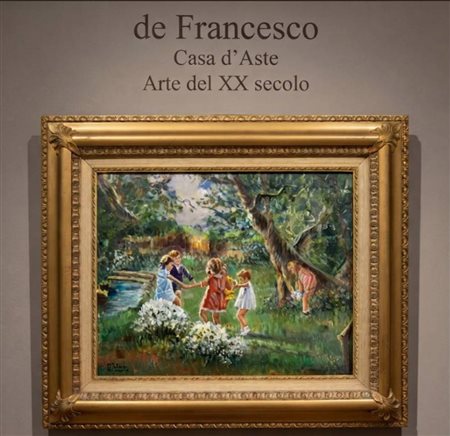 D'ANTONIO - Dipinto olio su tavola, periodo XX secolo, scuola Italiana...