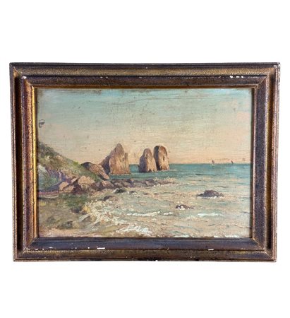 ANONIMO - Dipinto olio su tavola, periodo XX secolo, scuola Italiana,...