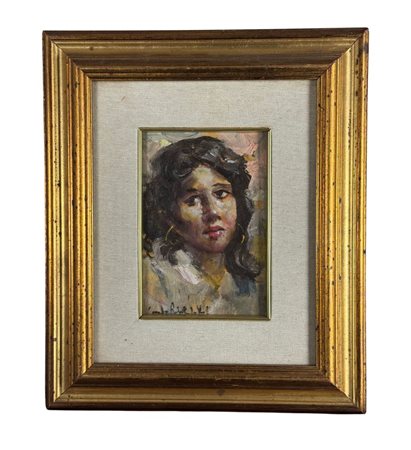 Carlo Roberto La Volpe - Dipinto olio su tavola, periodo XX secolo, scuola...