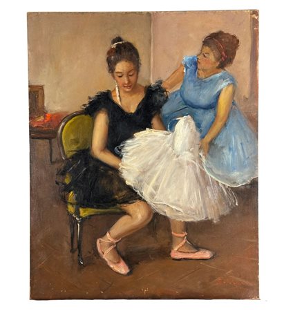 Giovanni Pane - Dipinto olio su pannello, periodo XX secolo, scuola Italiana,...