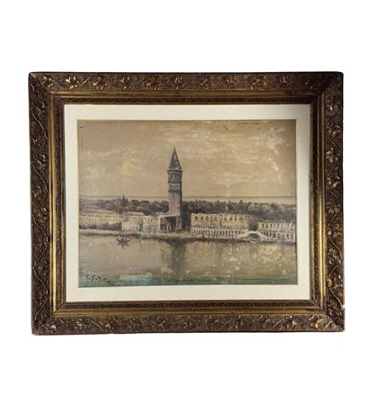 SCUOLA ITALIANA - Dipinto olio su cartoncino, periodo XIX/XX secolo, scuola...