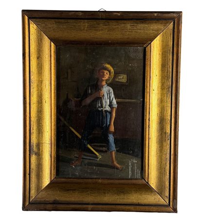 V. VOLPE - Dipinto olio su tavola, periodo XX secolo, scuola Italiana,...